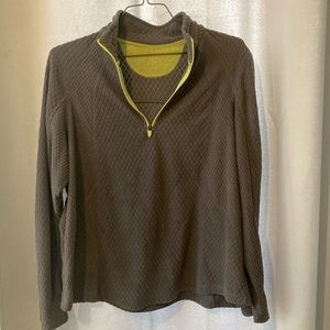 Trex gray with Lime green zipper XL